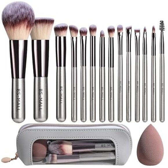 Makeup Brush Set 14 Pcs Premium Synthetic - Picture 1 of 3